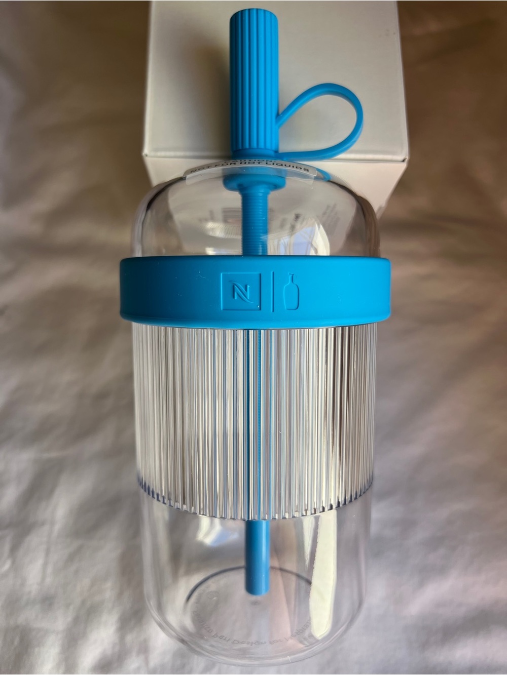 Nespresso Turquoise Travel Tumbler with Straw - Picture 3 of 8
